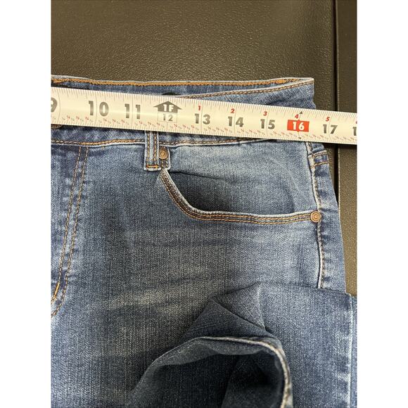 Tahari Jeans 12/31 Blue Kelly Classic Skinny Medium Wash Stretch Denim 26"Ankle - Picture 10 of 12